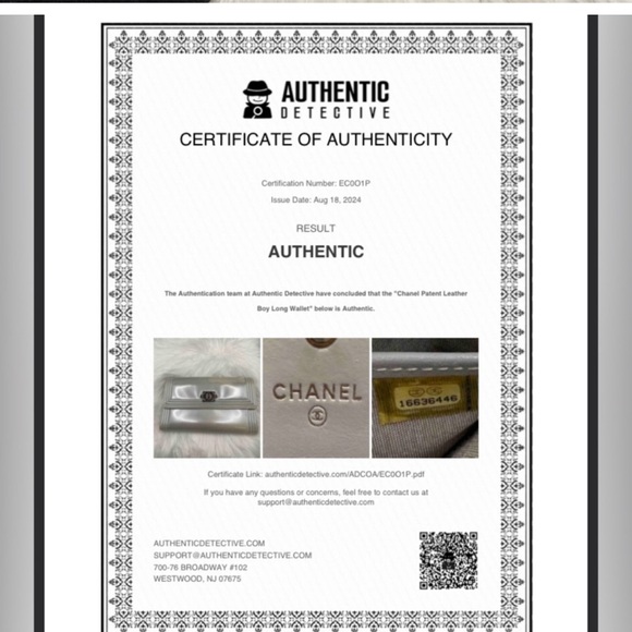 COPY - CHANEL BOY WALLET LONG Patent Leather Clean EUC (Box Dust Bag Included i… - Picture 2 of 16